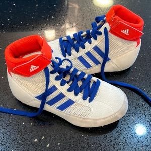 Adidas Youth Wrestling shoes Size 12k Worn for 1 season then outgrew.